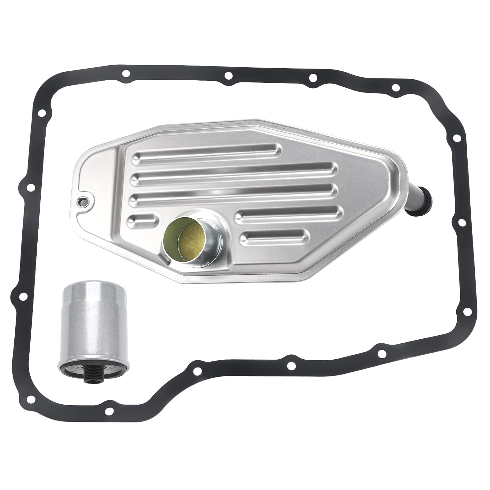 Fitede transmission filter kit with deep pan improves oil flow
