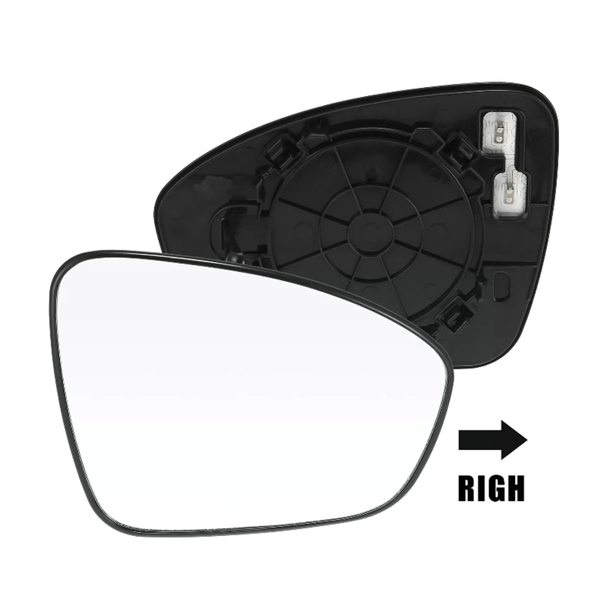 fitfoyo durable plastic and glass mirror for Nissan Sentra resists wear while keeping a sleek look