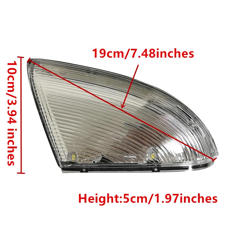 fitfoyo front right mirror turn signal light for Ram 1500 clearly signals lane changes.