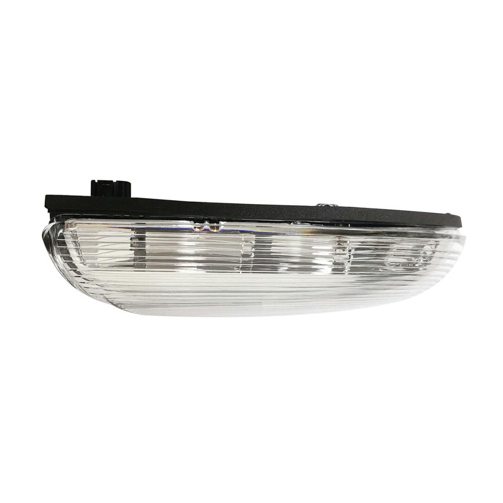 fitfoyo mirror signal LED close-up left for Ram 1500 shows bright daytime running light.