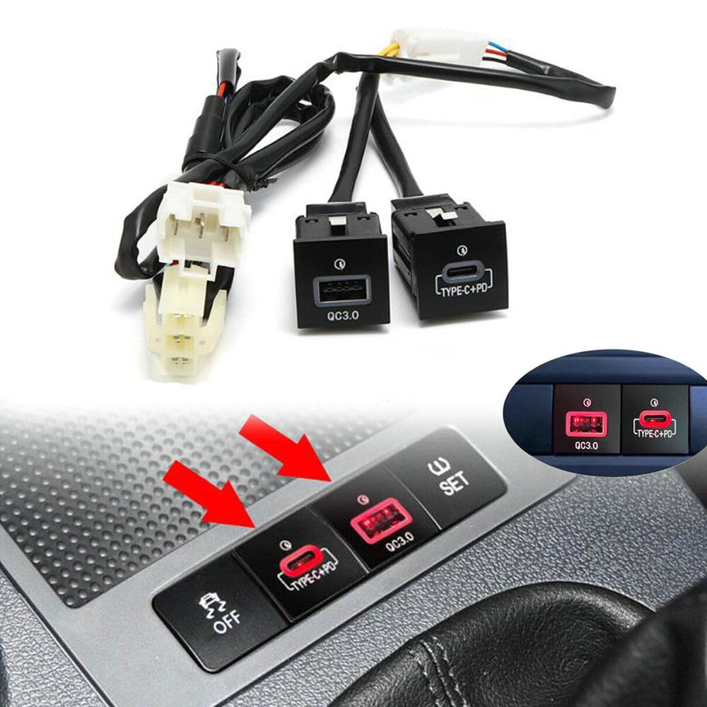 fitfoyo PD port car charger enables rapid PD charging for compatible devices