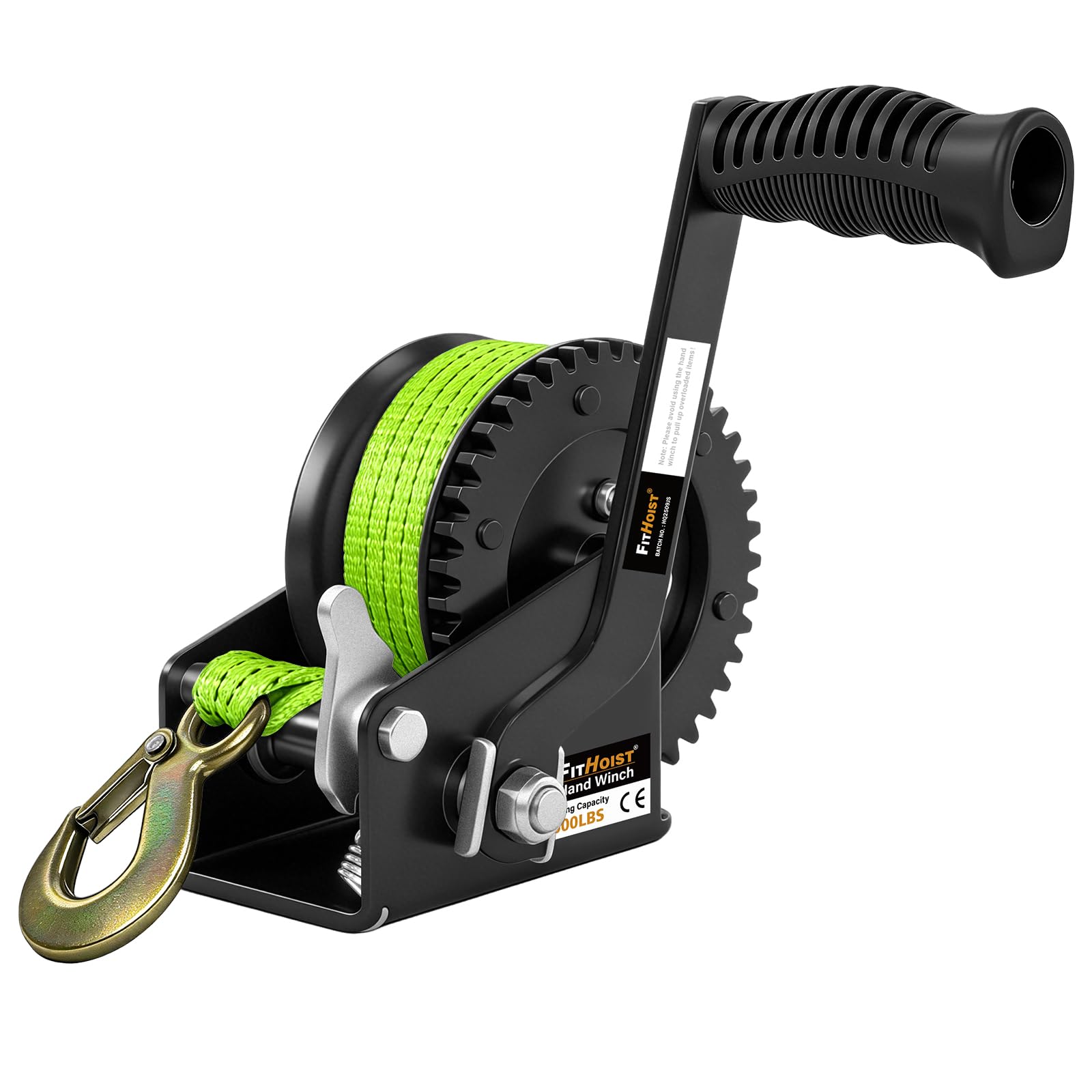 FITHOIST 600lbs boat trailer winch strap keeps you visible during low-light towing