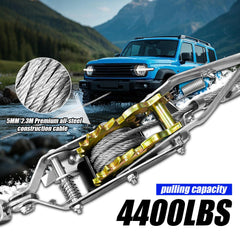 FITHOIST Come Along Winch dual gears in action providing even force during pulling