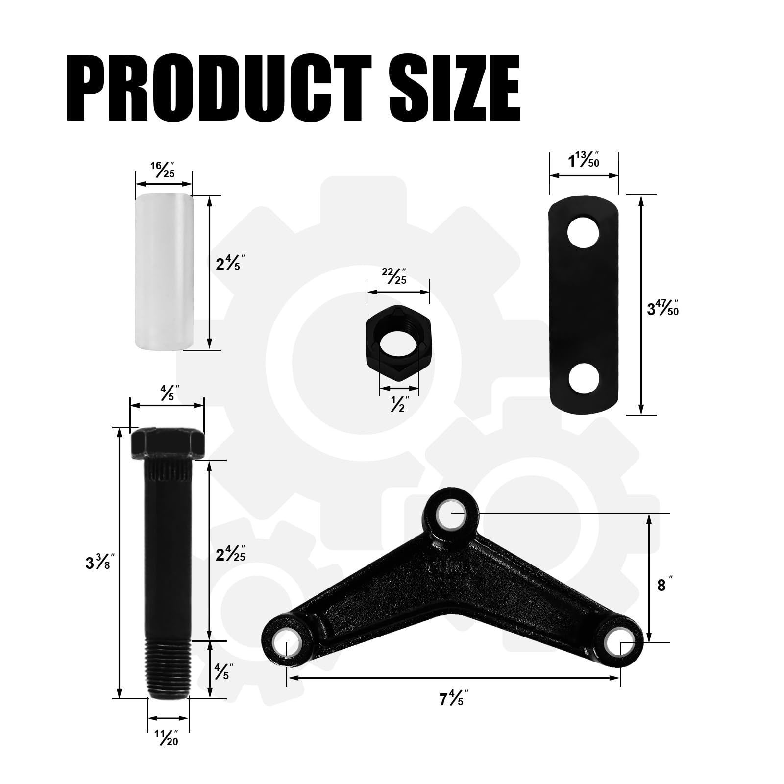 FITHOIST trailer shackle kit shackle straps secure leaf springs for smooth rides.