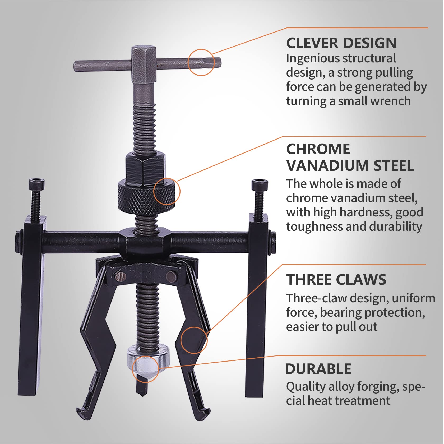 FIVCLOK carbon steel tool body highlights high strength