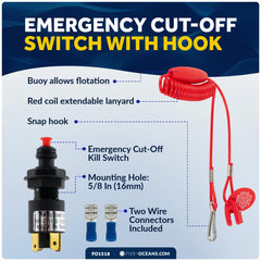 Five Oceans FO1518 red buoy floats for easy water visibility