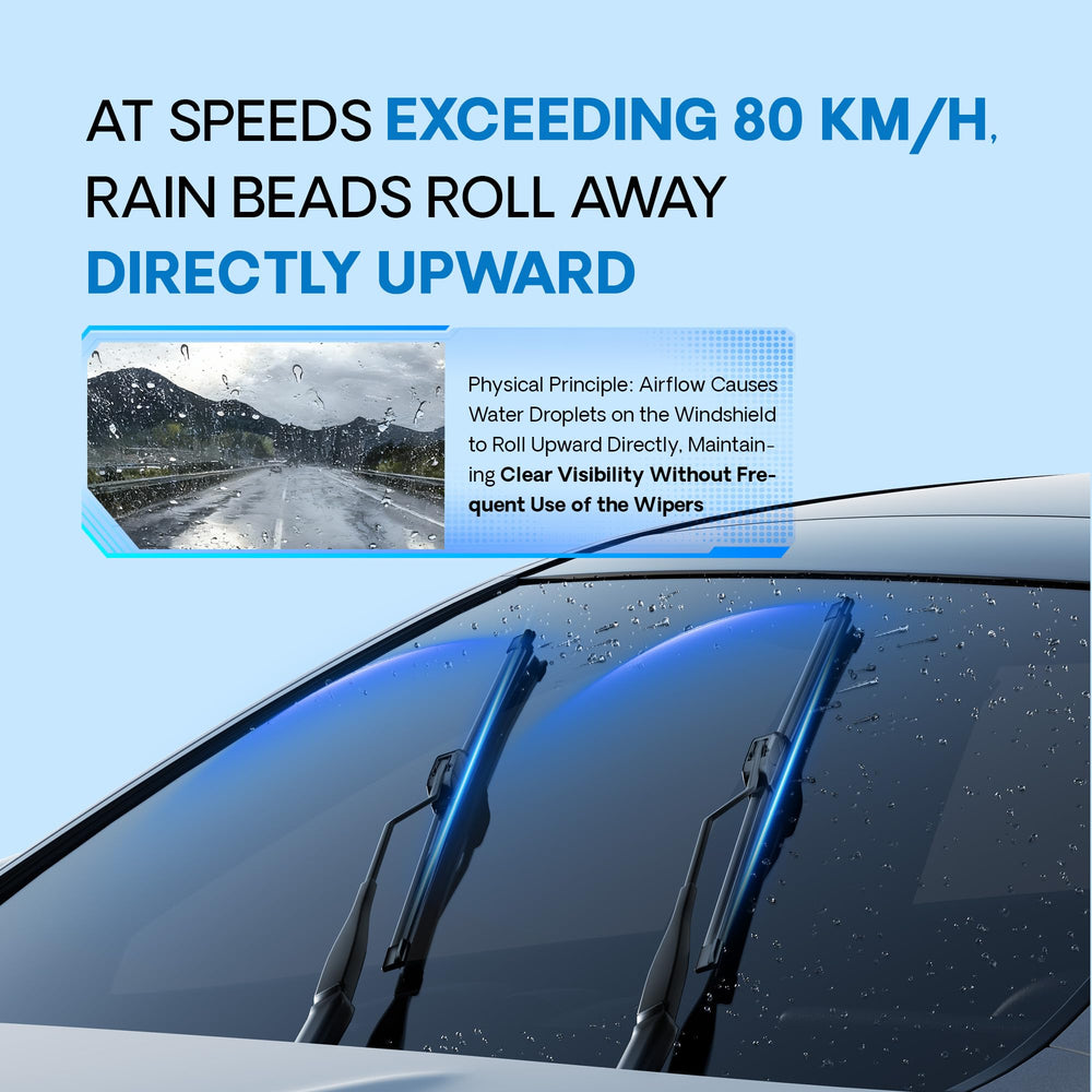 5 PLUS silicone 21-inch wiper blade on Grand Cherokee maintains steady windshield contact