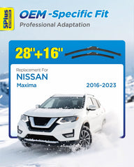 Five Plus 28-inch wiper blade for Nissan Maxima enhances highway rain visibility.