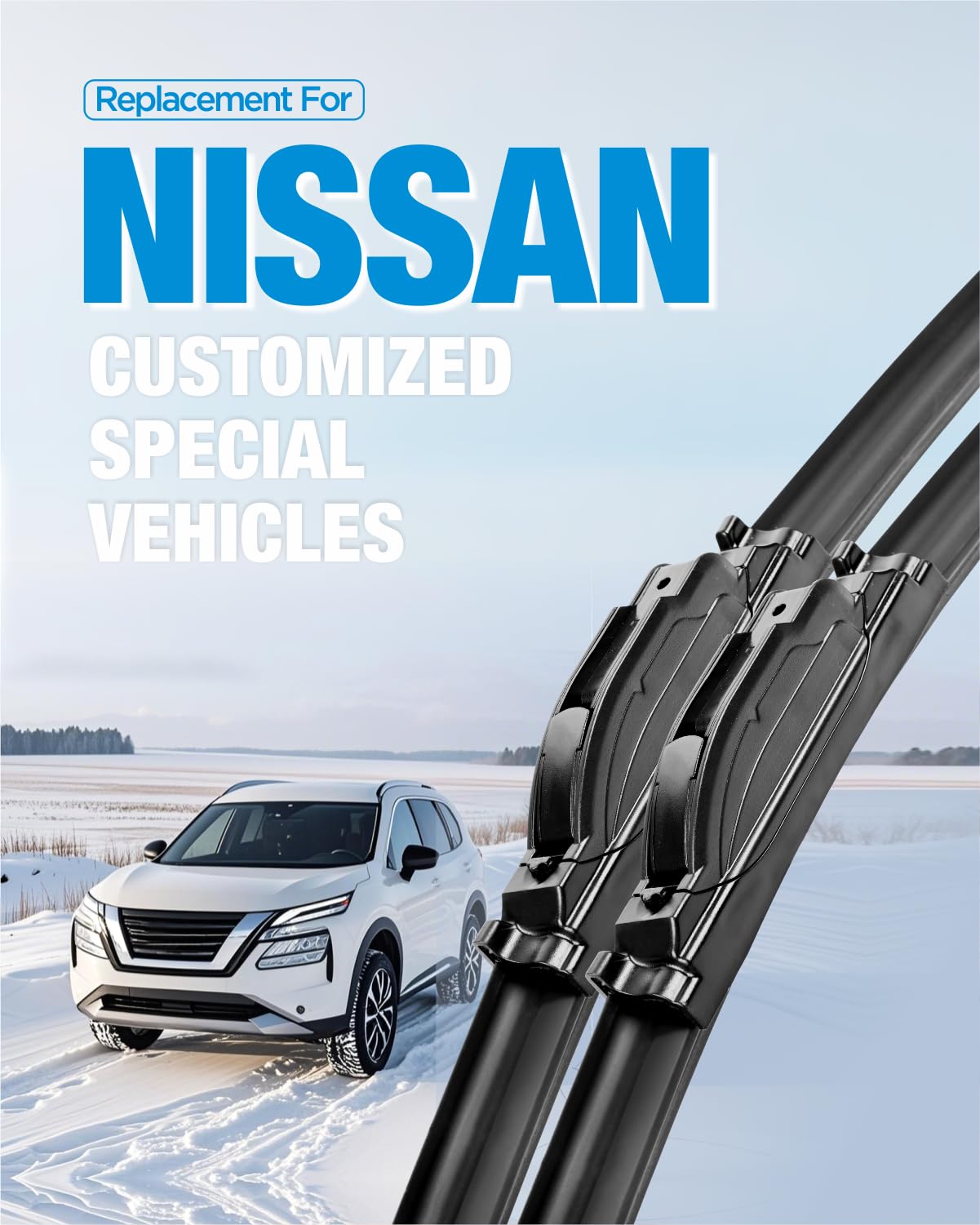 Easy three-step installation of Five Plus wiper blades on Nissan TITAN/Armada