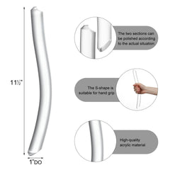 Fiwochic transparent RV door handle, non-slip surface improves safe door operation outdoors.