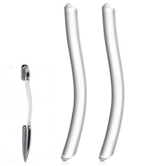 Fiwochic S-style acrylic door handle, clear finish, enhances stable RV entry grip.