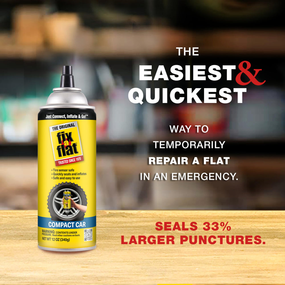 Fix-A-Flat S60410 eco-friendly formula safe for tire and environment.