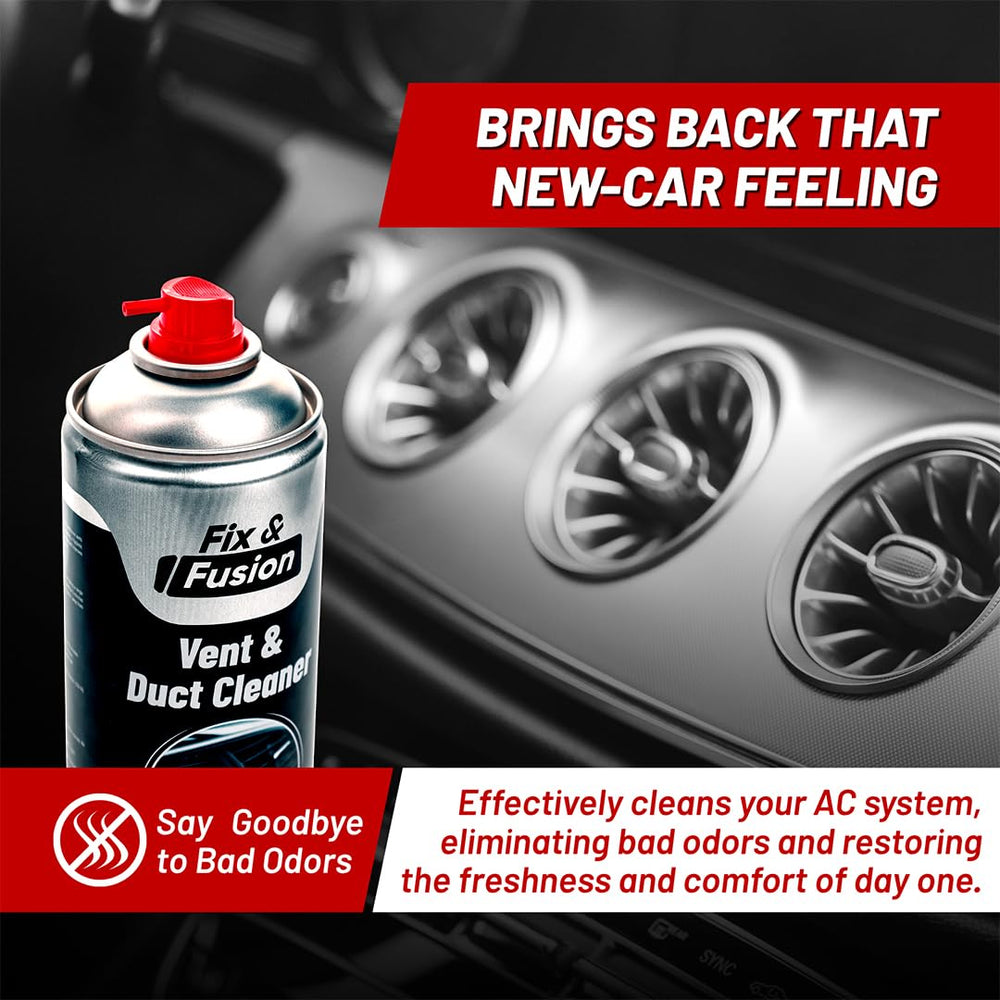 Foam action cleans air intake vent for smoother airflow