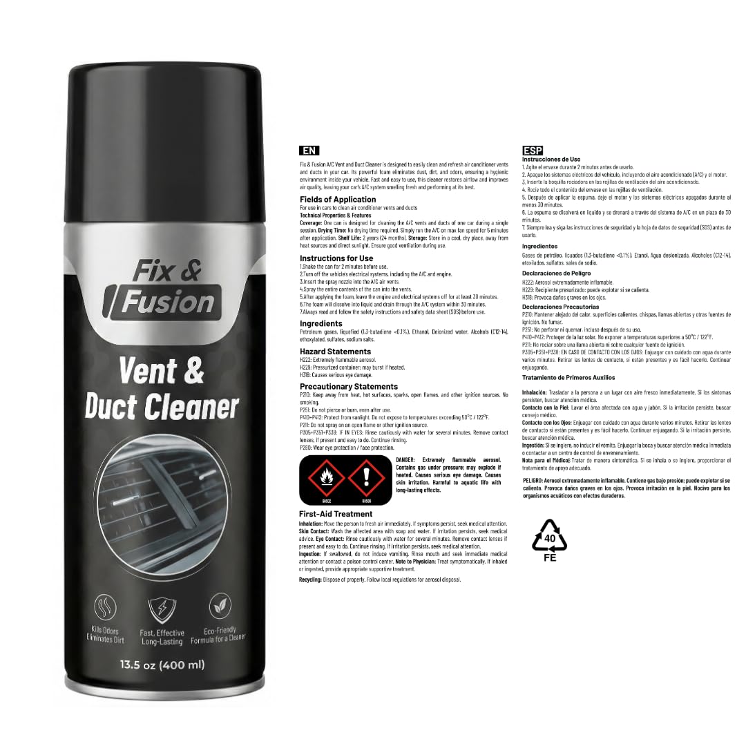 FIX & FUSION car detailing essential for routine HVAC maintenance