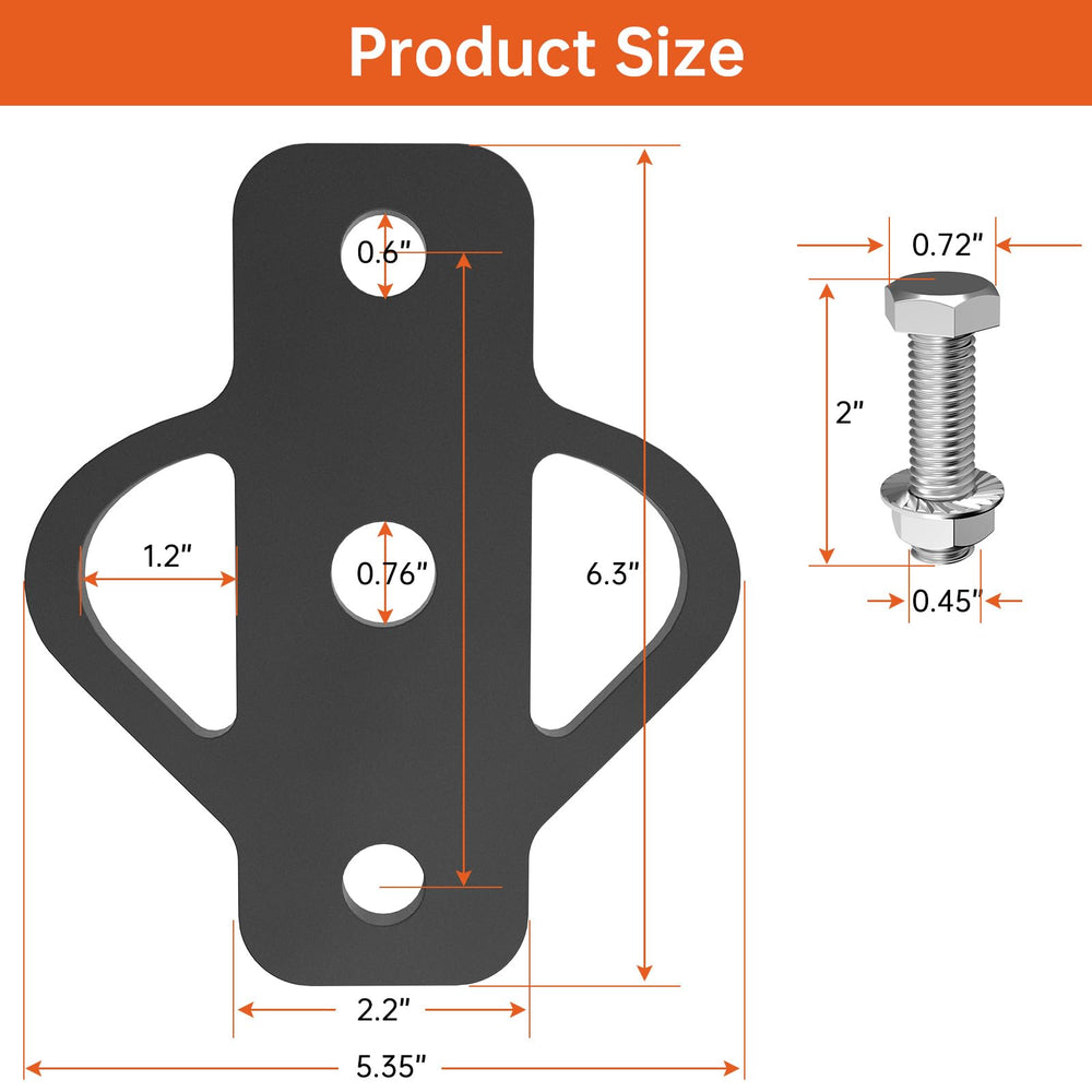 Fixirons hitch adapter built from heavy-duty steel for reliable towing.