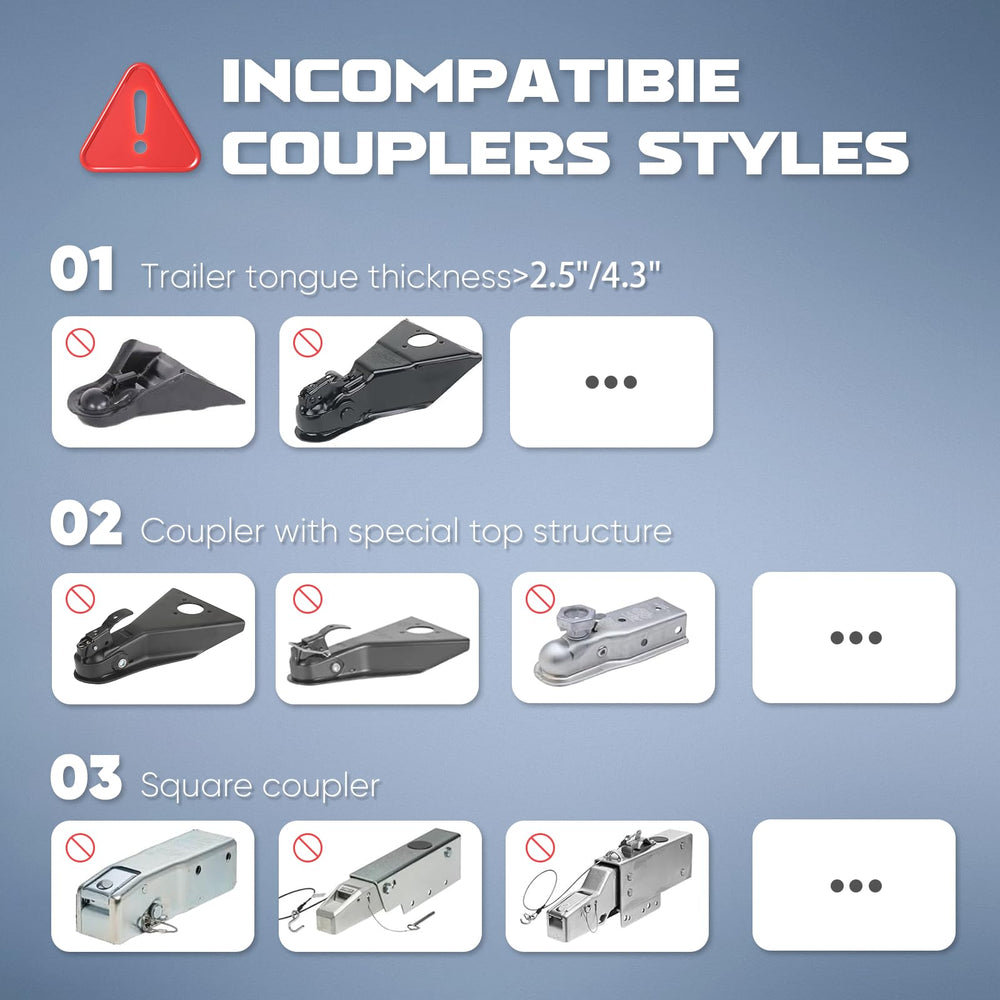 FixOasis trailer lock with powder-coated finish resisting rain and sun