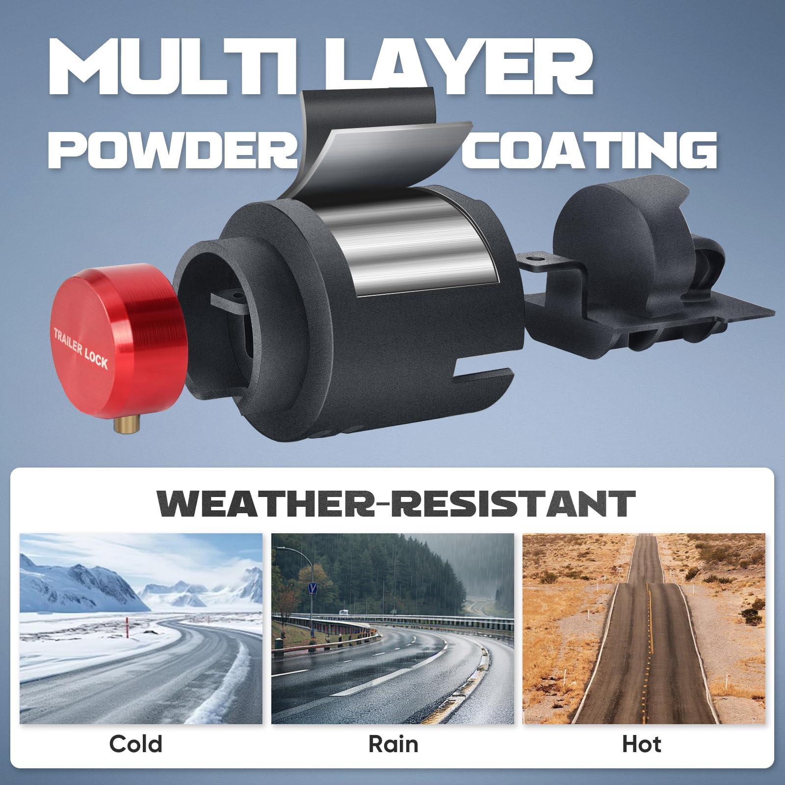 FixOasis trailer lock demonstrates weather-resistant coating for all seasons