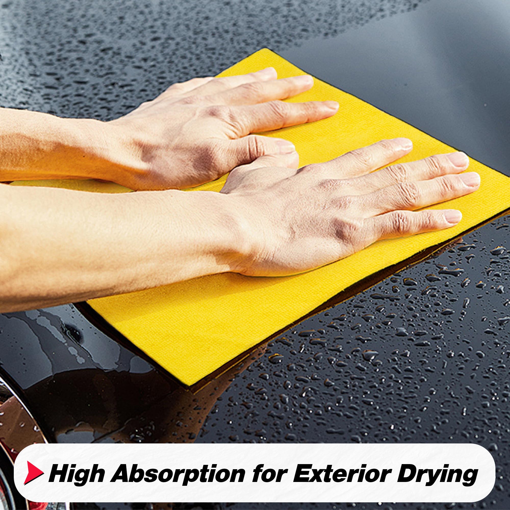FIXSMITH car-drying towels absorb moisture to reduce streaks during wash