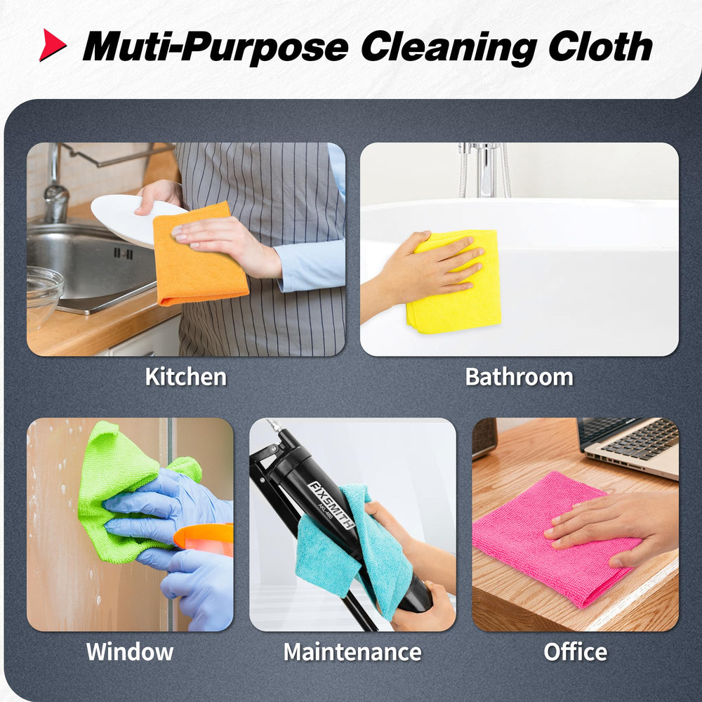 FIXSMITH compact 12x12 towels fit in glove compartments for on-the-go cleaning