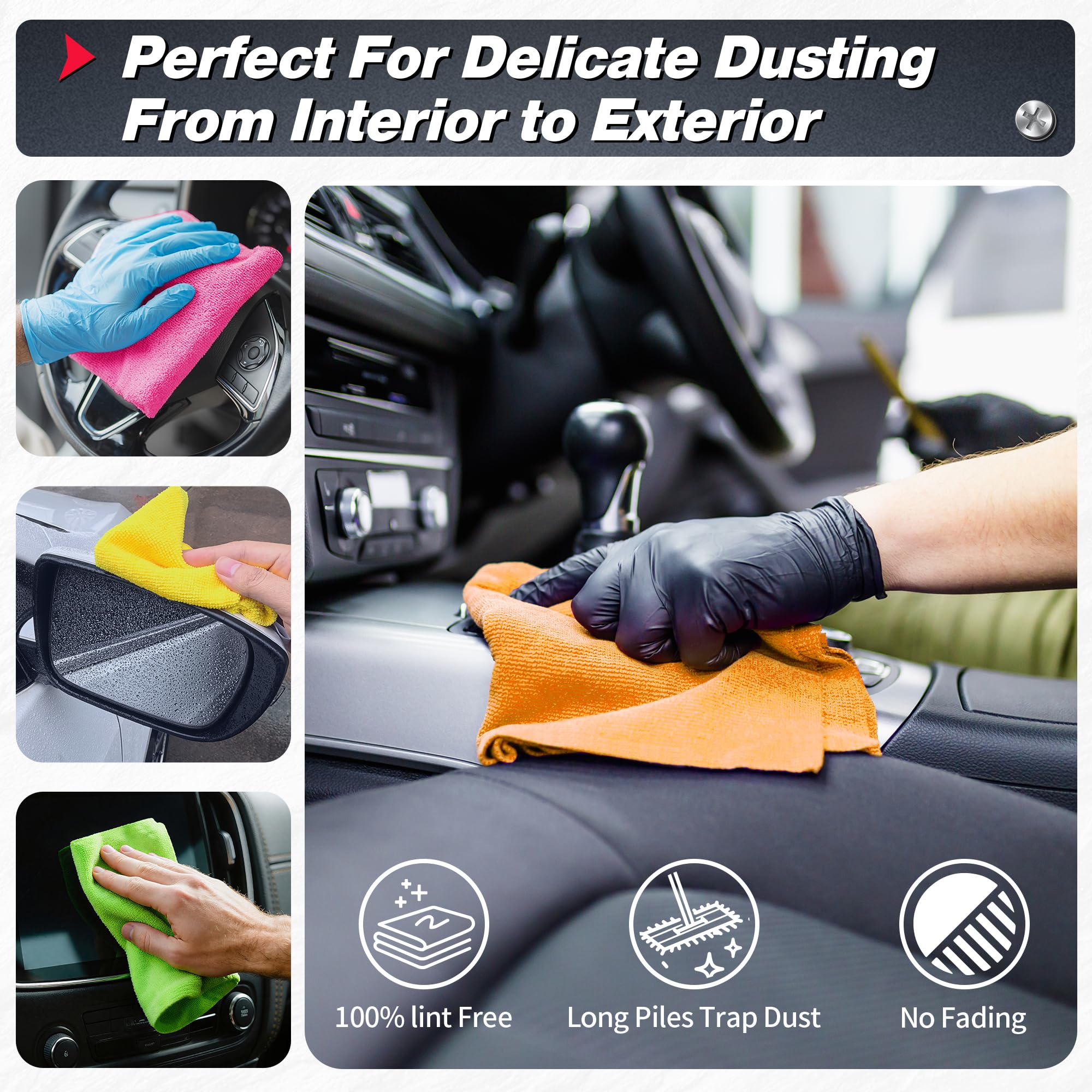 FIXSMITH edgeless scratch-free towels protect delicate surfaces during detailing
