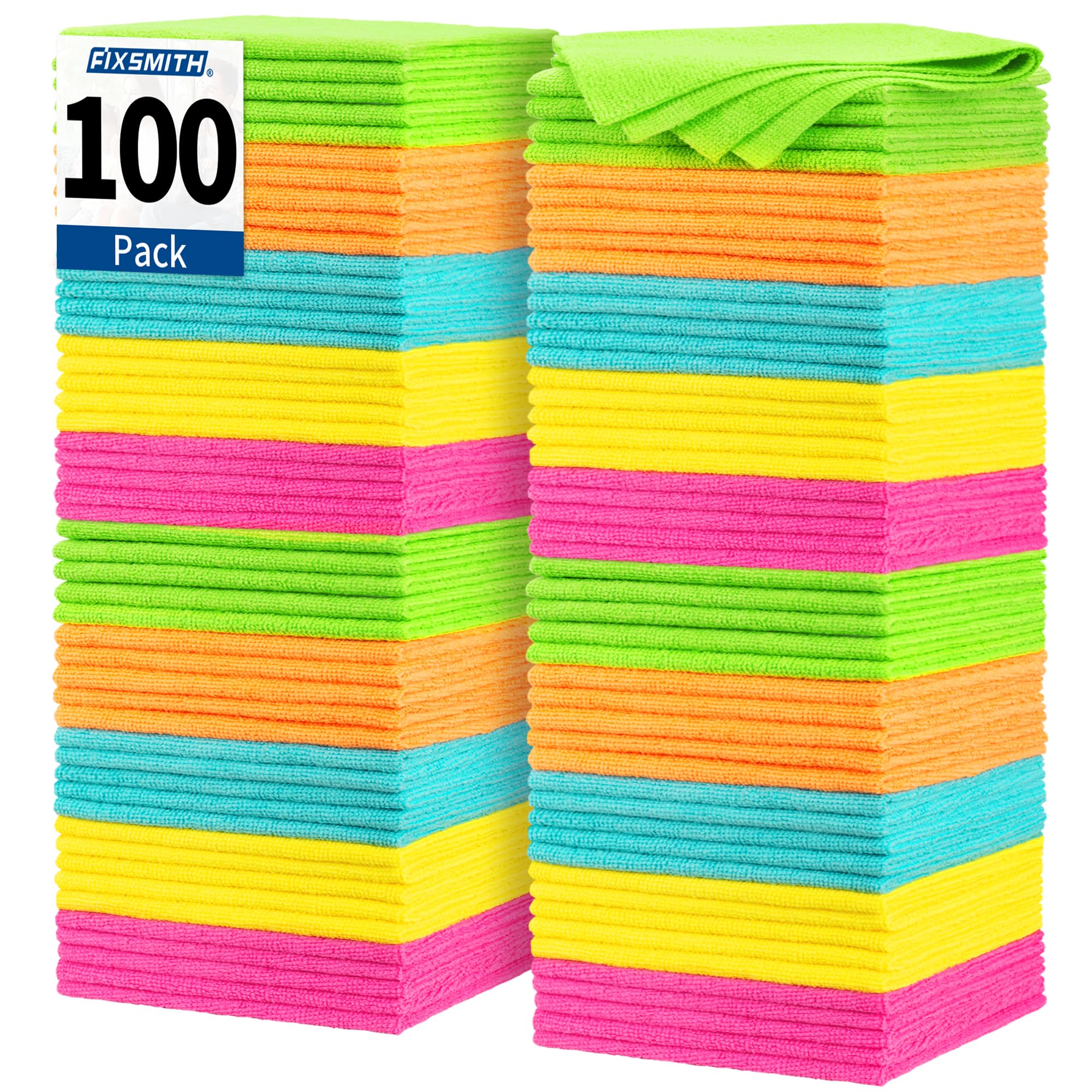 FIXSMITH microfiber cloth 12x12 for fast car drying and streak-free surfaces