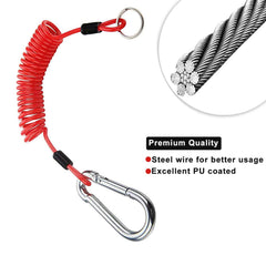 FizLig UV-resistant PU wrap around weave steel core for outdoor durability.