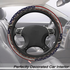FJyuanqi anti-slip neoprene inner steering wheel cover improves grip for safer handling.