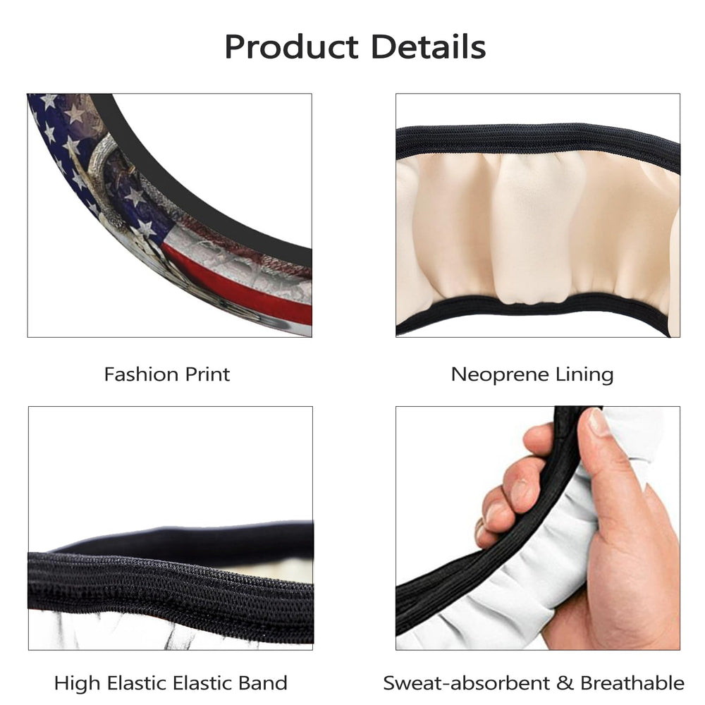 FJyuanqi breathable soft rubber steering wheel cover offers comfortable grip in all seasons.