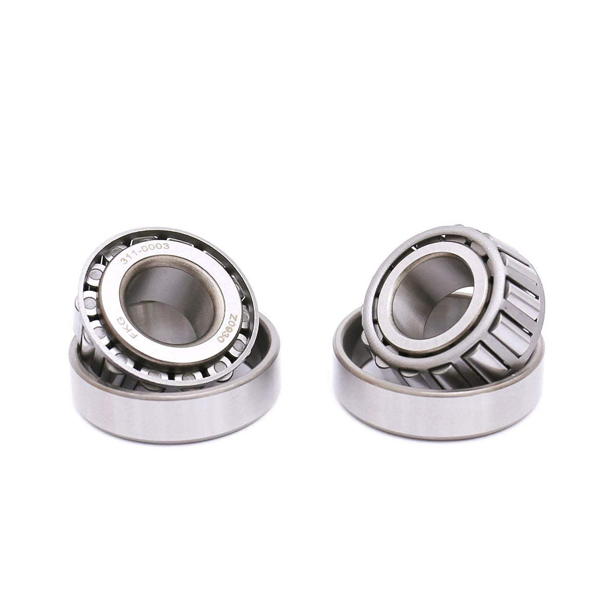 FKG LM11949 LM11910 tapered bearings front view for reliable wheel hub performance.