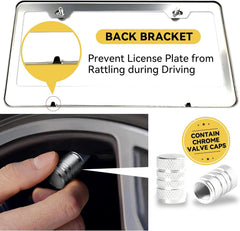 Flamax backside holders prevent plate rattle for a quiet drive.