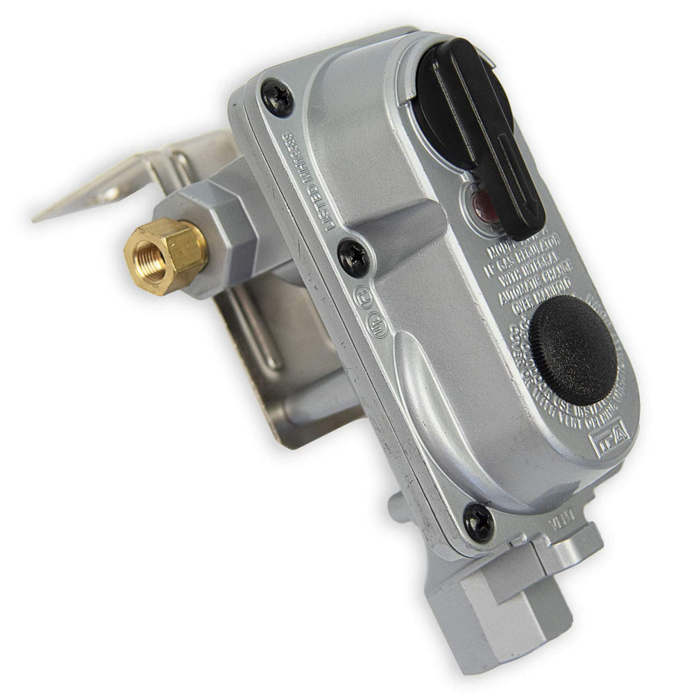 Flame King ACR-2a inlet and outlet configuration with standard fittings