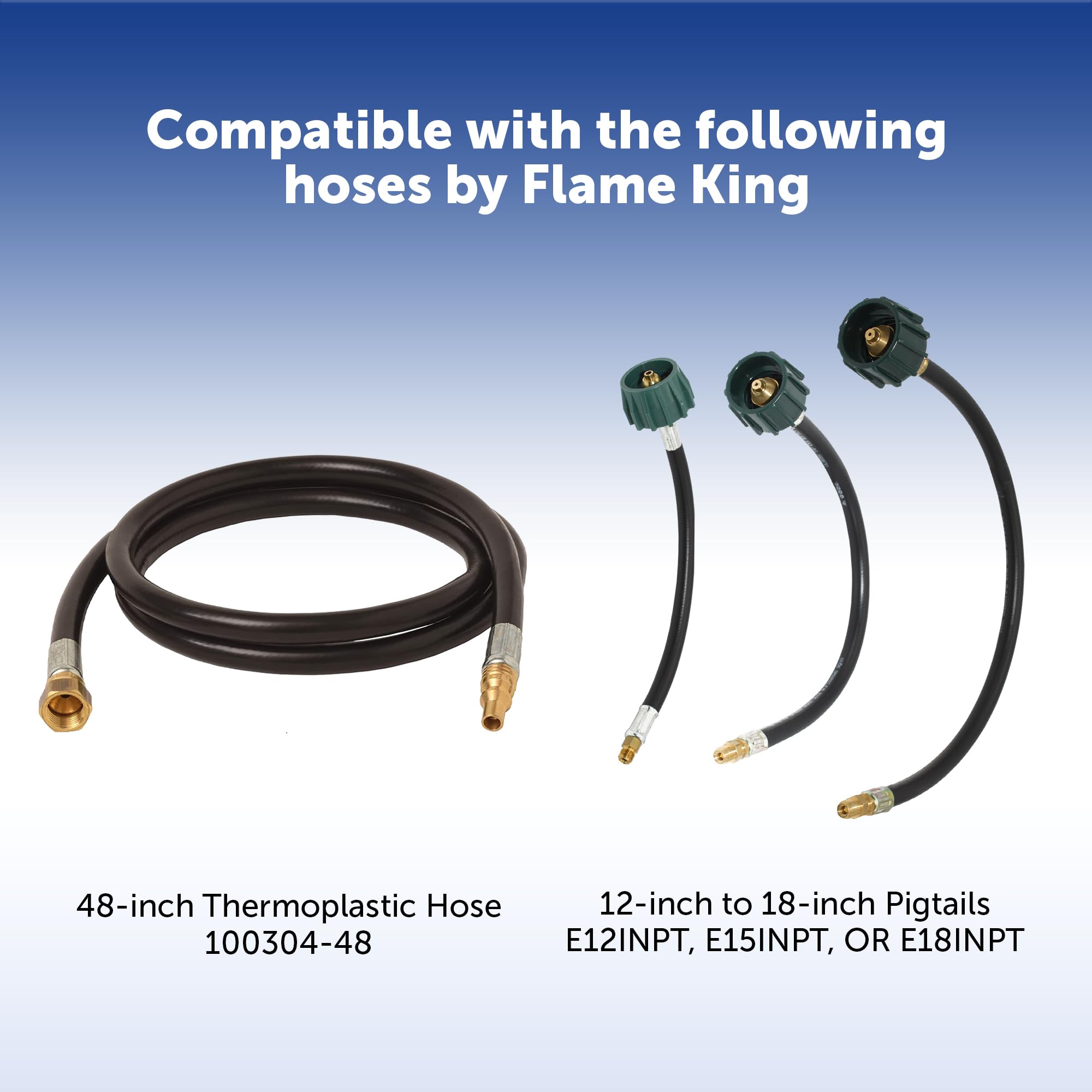 Flame King ACR-2a pigtail option compatibility with E15INPT