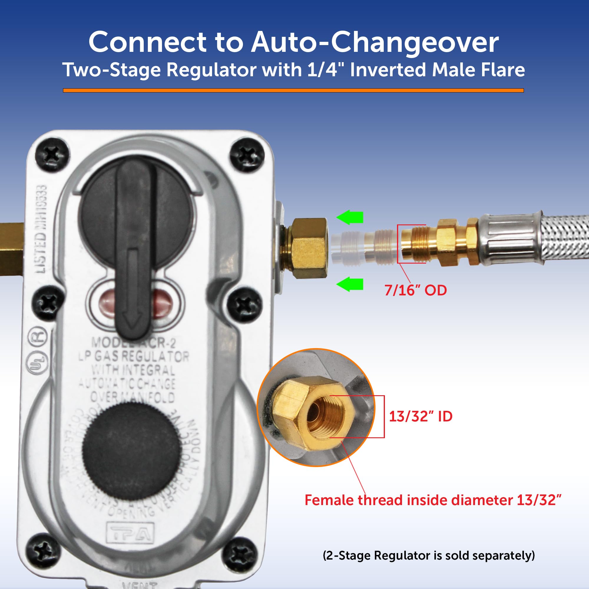18-inch hose length keeps flexible setup for compact RV layouts.