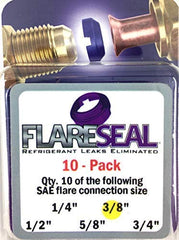 FlareSeal 3/8 inch clip-on flare seal ensuring a leak-free connection.