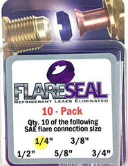 FlareSeal clip-on male flare demonstrates quick, leak-free seal during installation.