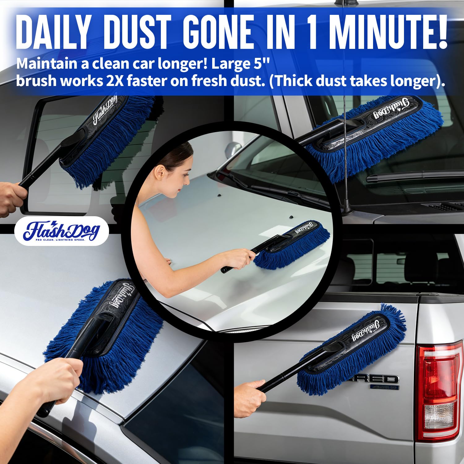 Flash Dog Heavy-Duty Construction stands up to regular car care routines.