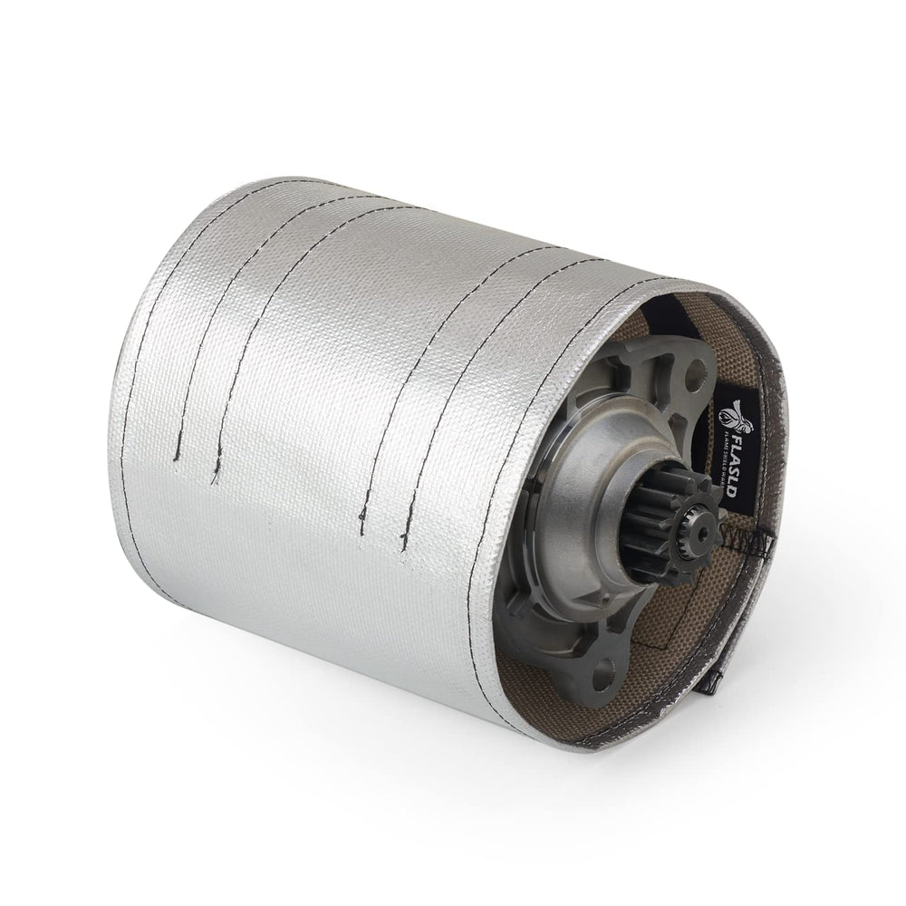 FLASLD starter heat shield cover front view showing shield and assembly