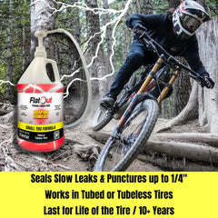 FlatOut QuickStrike kit with included tool enables on-the-go tire protection.