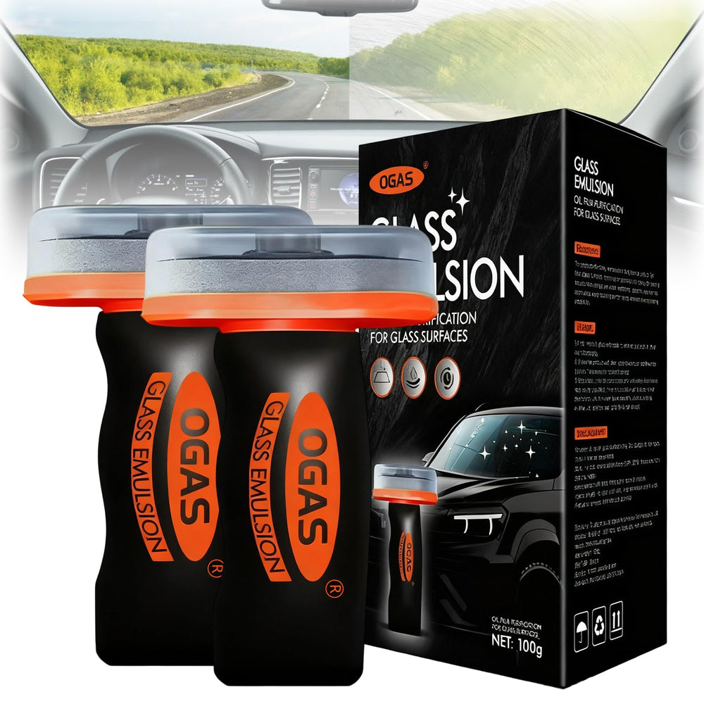 Flaurix glass oil film remover duo pack displayed for on-the-go use