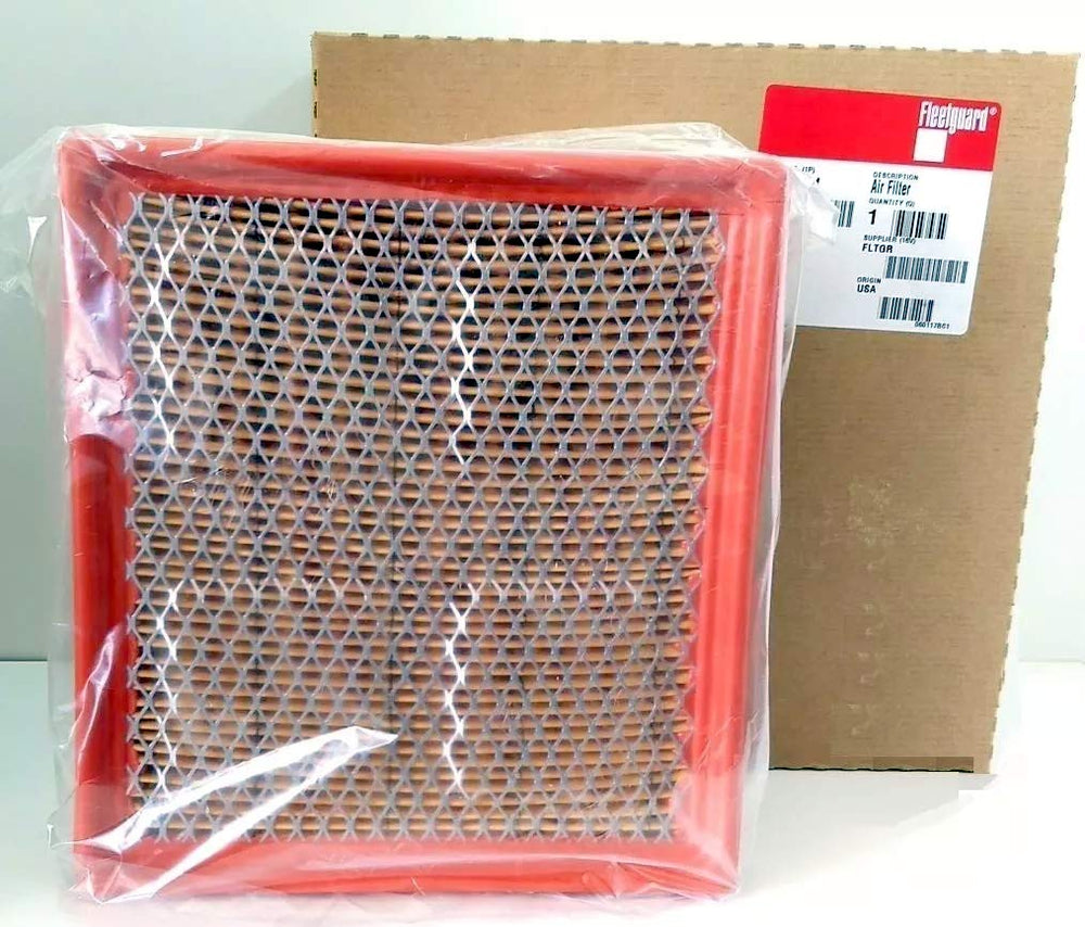 Fleetguard AF27684 panel air filter installed in engine bay with clean airflow