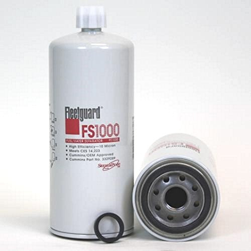 Fleetguard FS1000 diesel fuel water separator for clean fuel flow and reliable engine performance