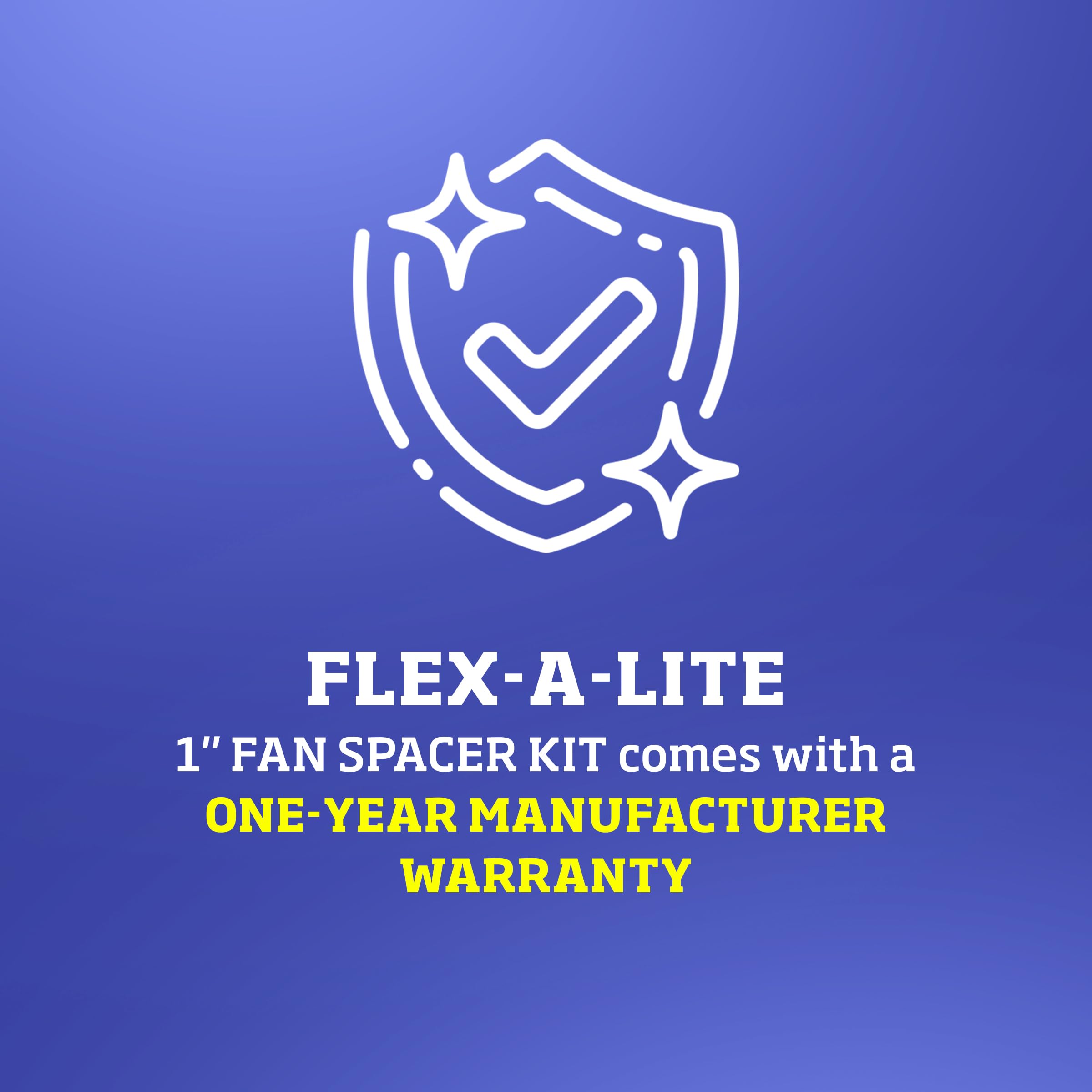 Close-up of 5/8-inch pilot hole on the Flex-A-Lite spacer