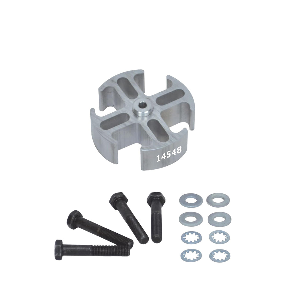 Flex-A-Lite 1 Inch Fan Spacer Kit front view showing sturdy aluminum and load-bearing surface