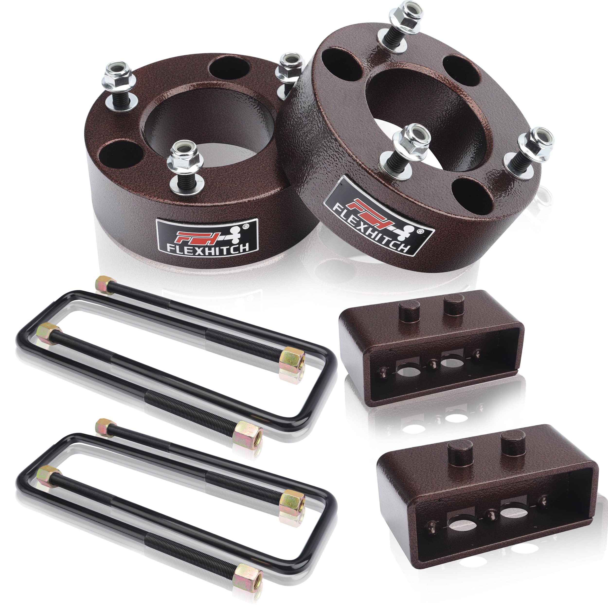 FlexHitch front-3in spacer elevates the Ford F-150 stance