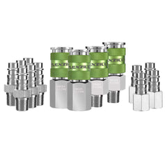 Flexzilla Pro high flow coupler for 1/4 inch NPT with fast airflow.