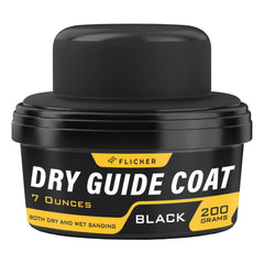 Flickers Premium Black Dry Guide Coat Kit canister pour shows quick, aerosol-free inspection of surface flaws