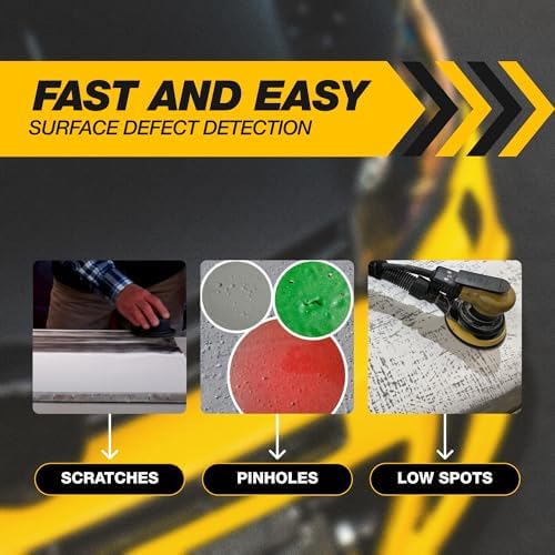 Flickers Premium Black Dry Guide Coat Kit high-contrast spotting reveals pinholes during bodywork