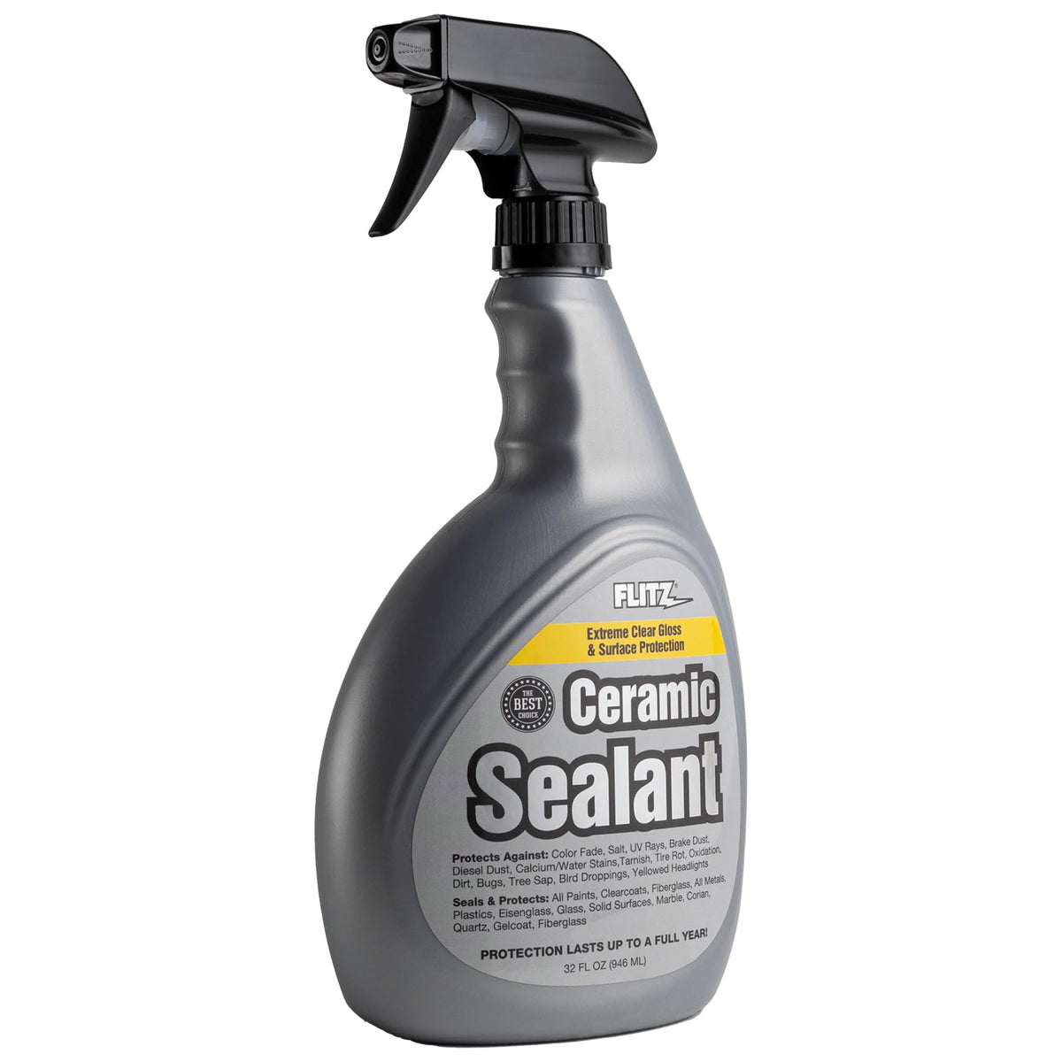 FLITZ ceramic sealant 32oz bottle ready for long-lasting shine on vehicles