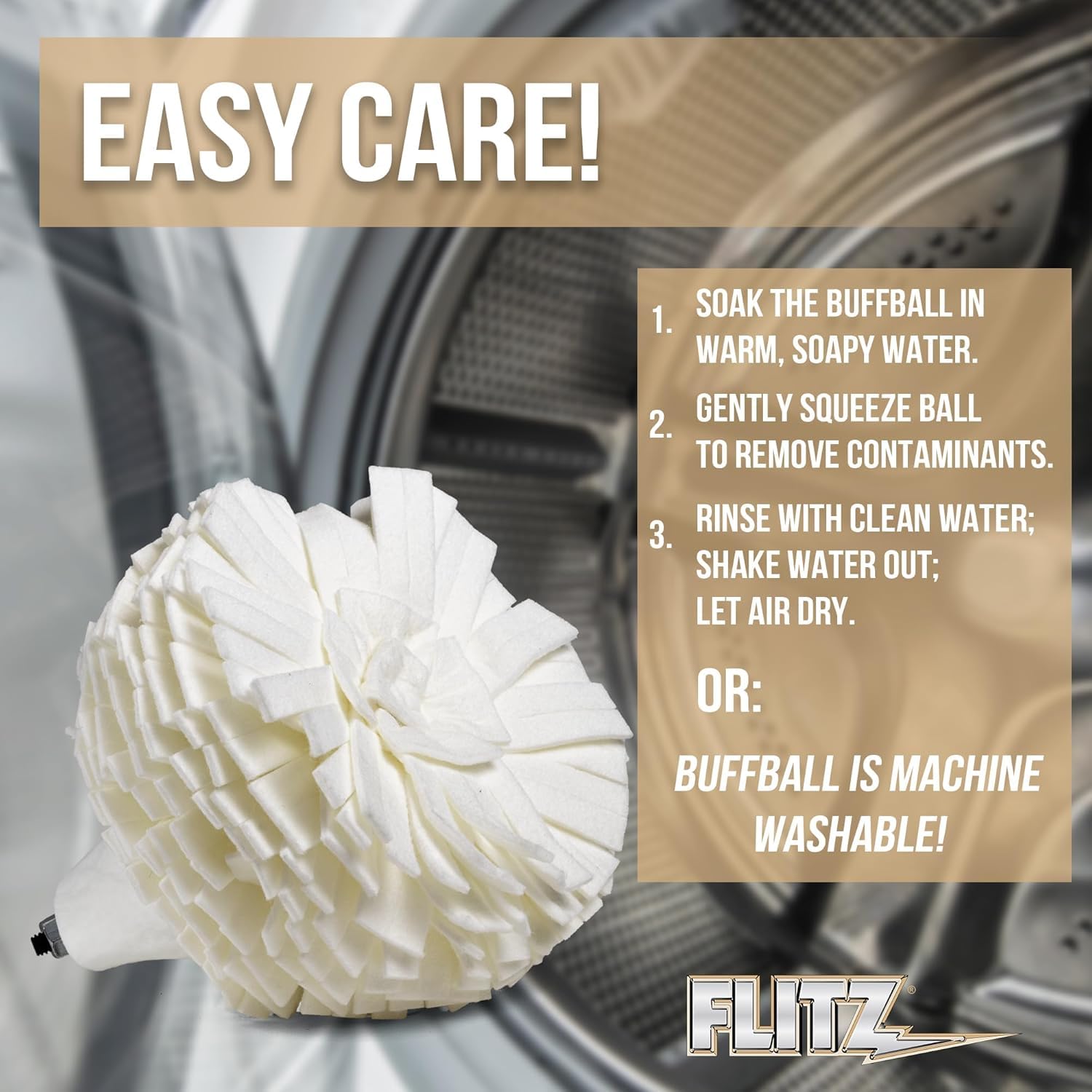 Made in USA quality kit by Flitz for DIY polishing.