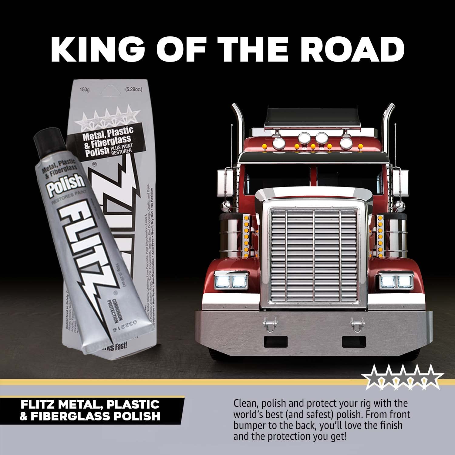 Caution: not for chrome-plated or coated surfaces